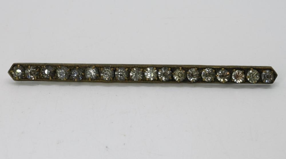 ANTIQUE RHINESTONE PIN: ANTIQUE RHINESTONE PIN