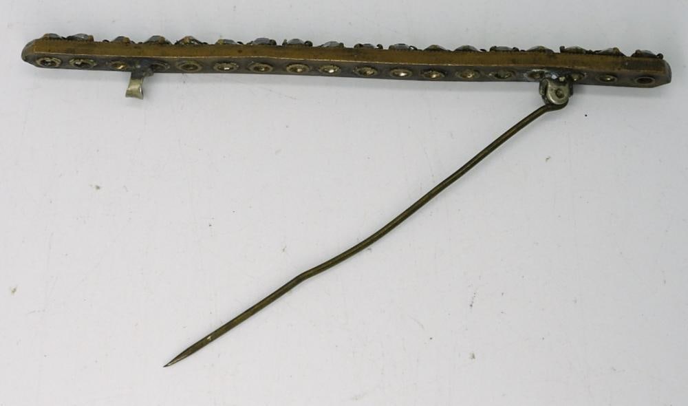 ANTIQUE RHINESTONE PIN - 3