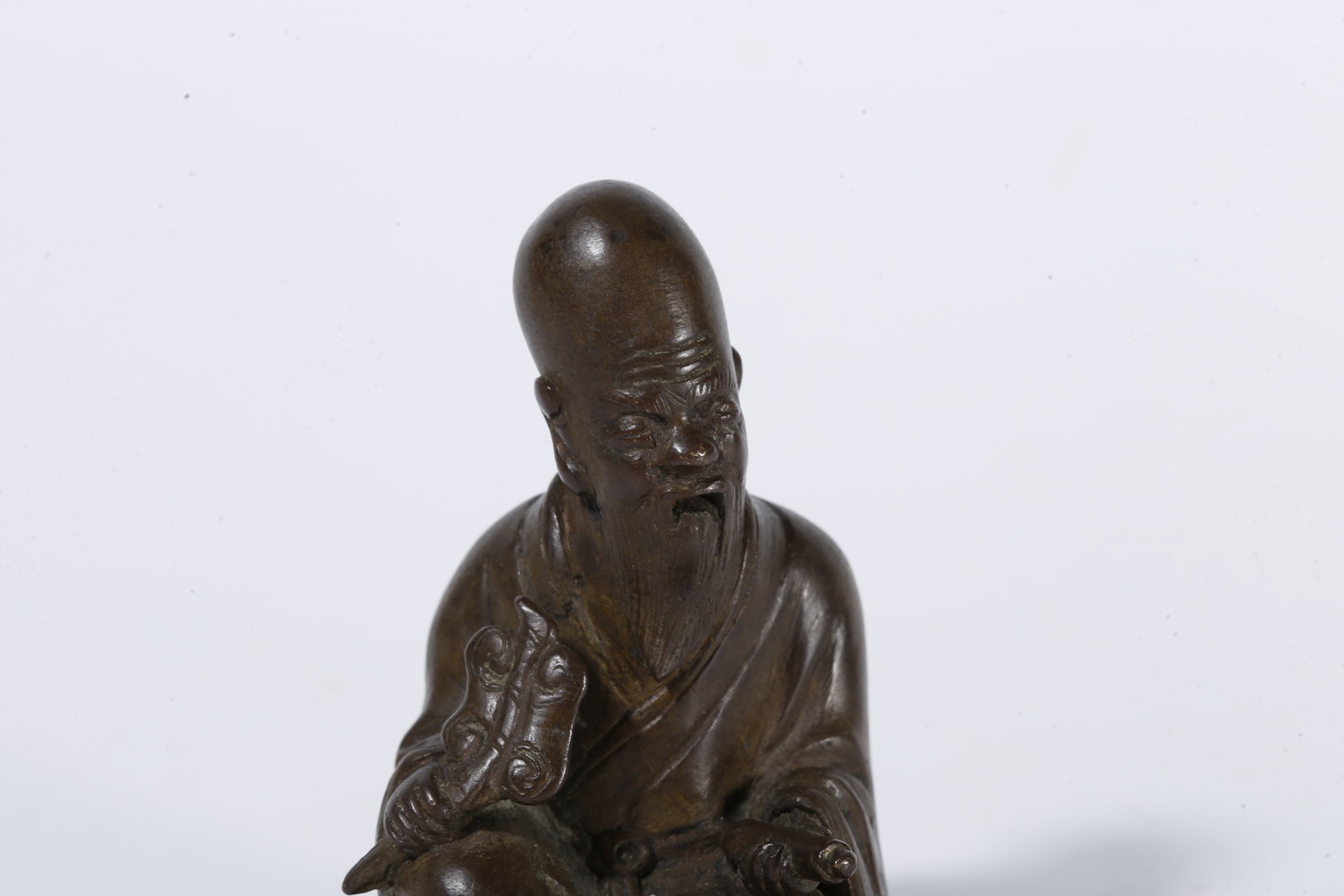 A BRONZE FIGURE STATUE - 2