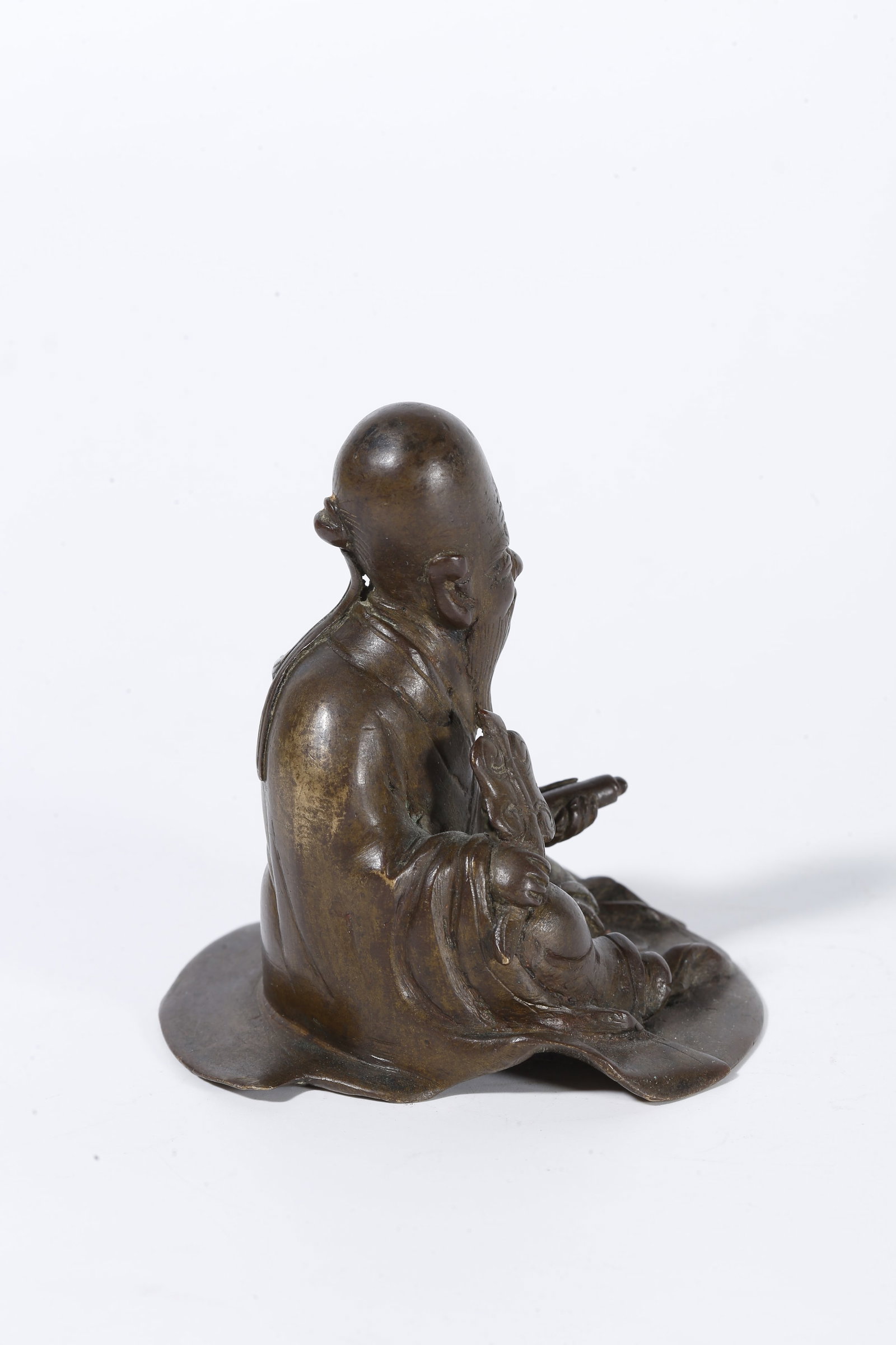A BRONZE FIGURE STATUE - 8