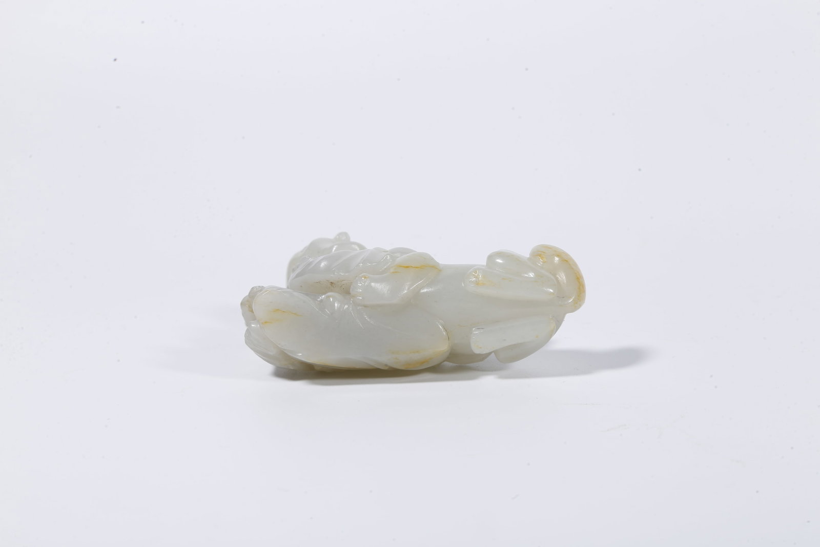 A HETIAN JADE CARVED ARHAT STATUE - 9