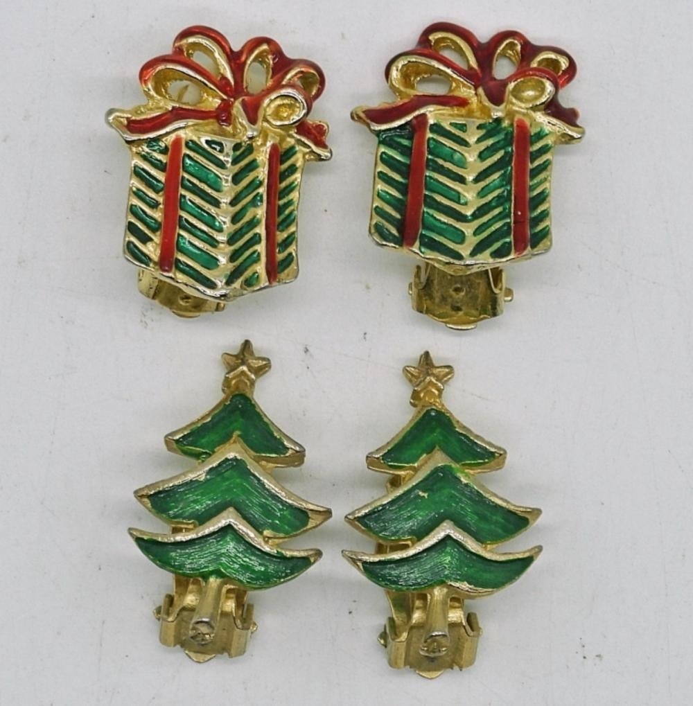 VINTAGE HOLIDAY EARRINGS: VINTAGE HOLIDAY EARRINGS