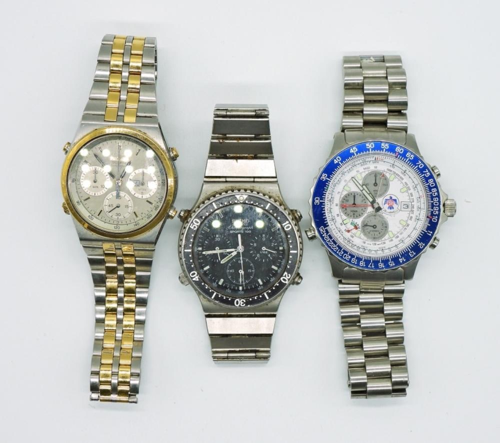 3 VINTAGE MENS WATCHES: 3 VINTAGE MENS WATCHES