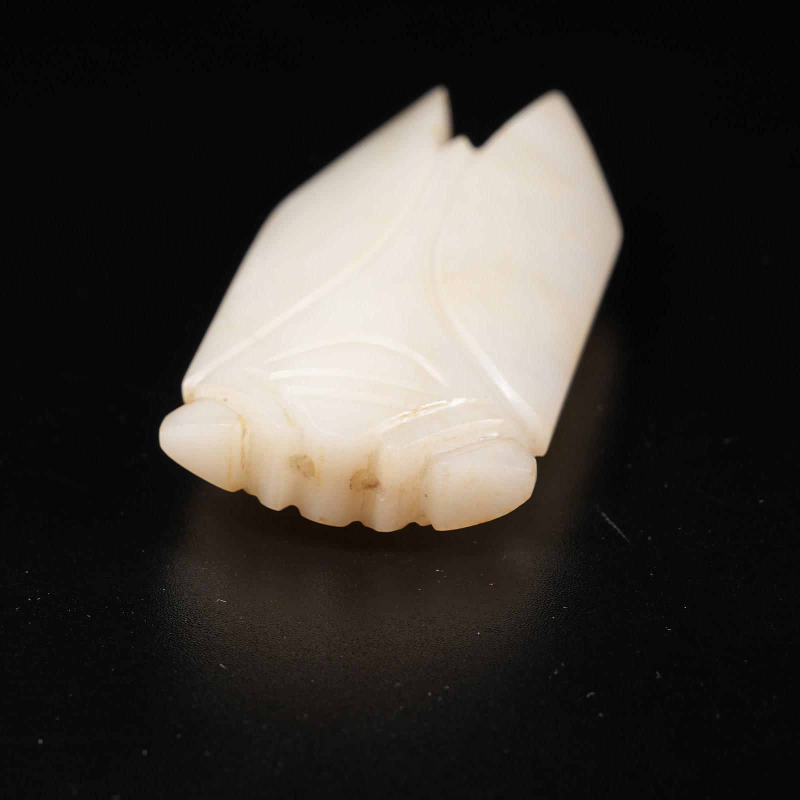 A HETIAN JADE CICADA - 2