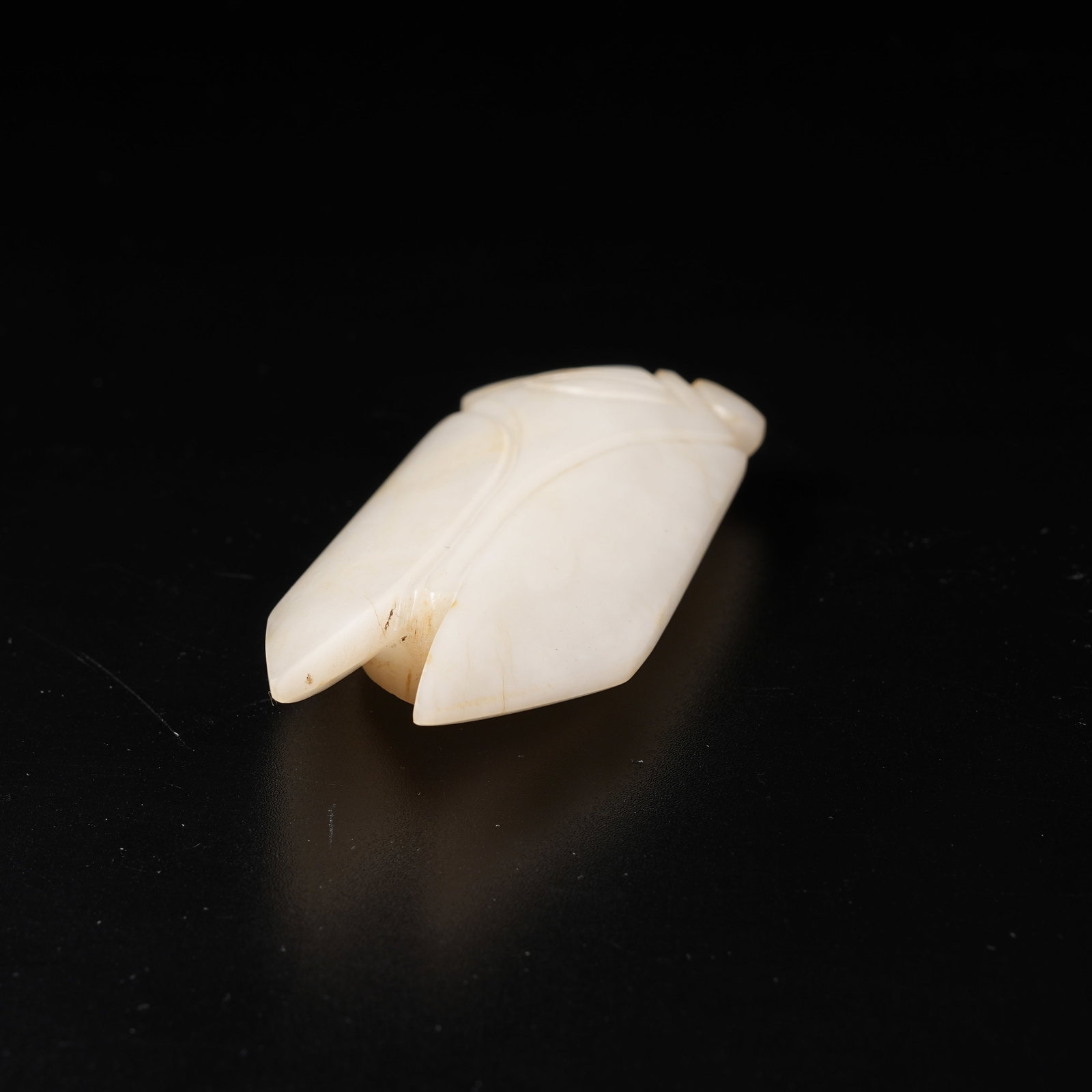 A HETIAN JADE CICADA - 4