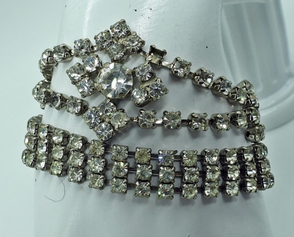 WHITE RHINESTONE SETS - 2