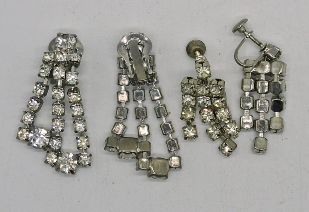 WHITE RHINESTONE SETS - 3