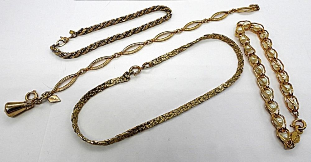 (4) GOLD TONE BRACELETS (1 of 3)