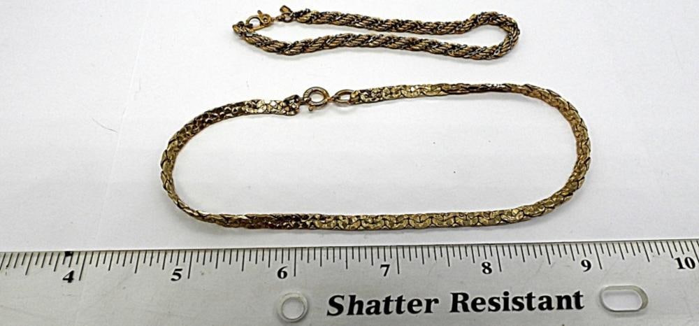 (4) GOLD TONE BRACELETS - 2