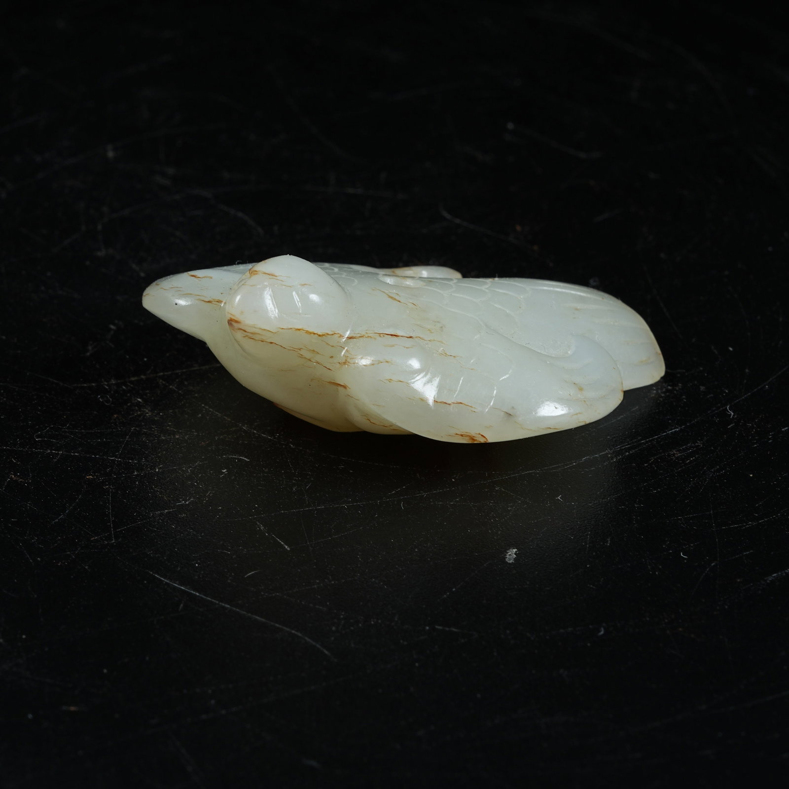 A ANCIENT JADE PHOENIX PENDANT: Ancient Jade Phoenix Pendant