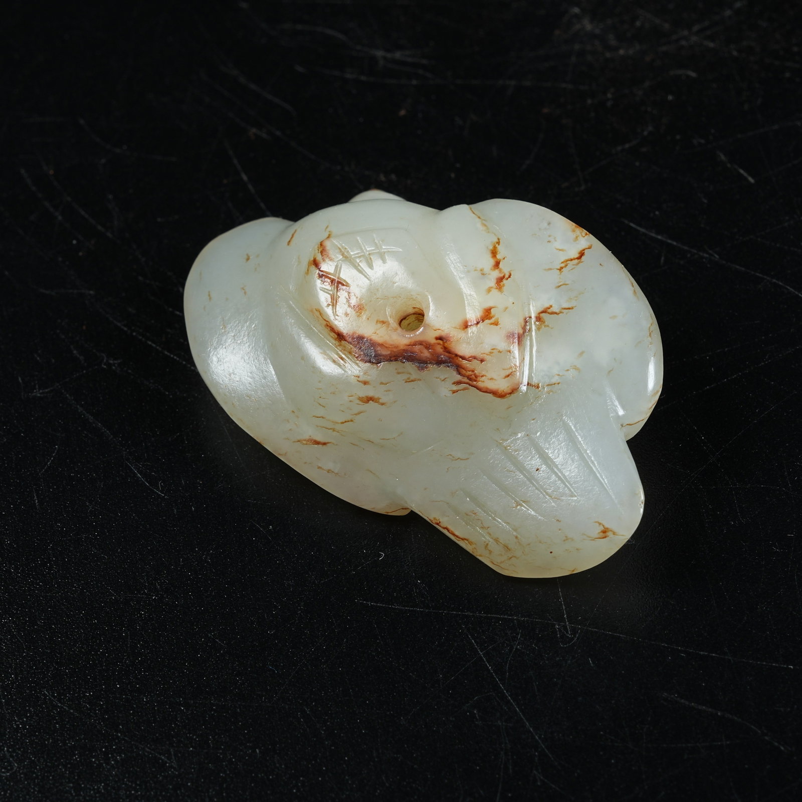A ANCIENT JADE PHOENIX PENDANT - 8