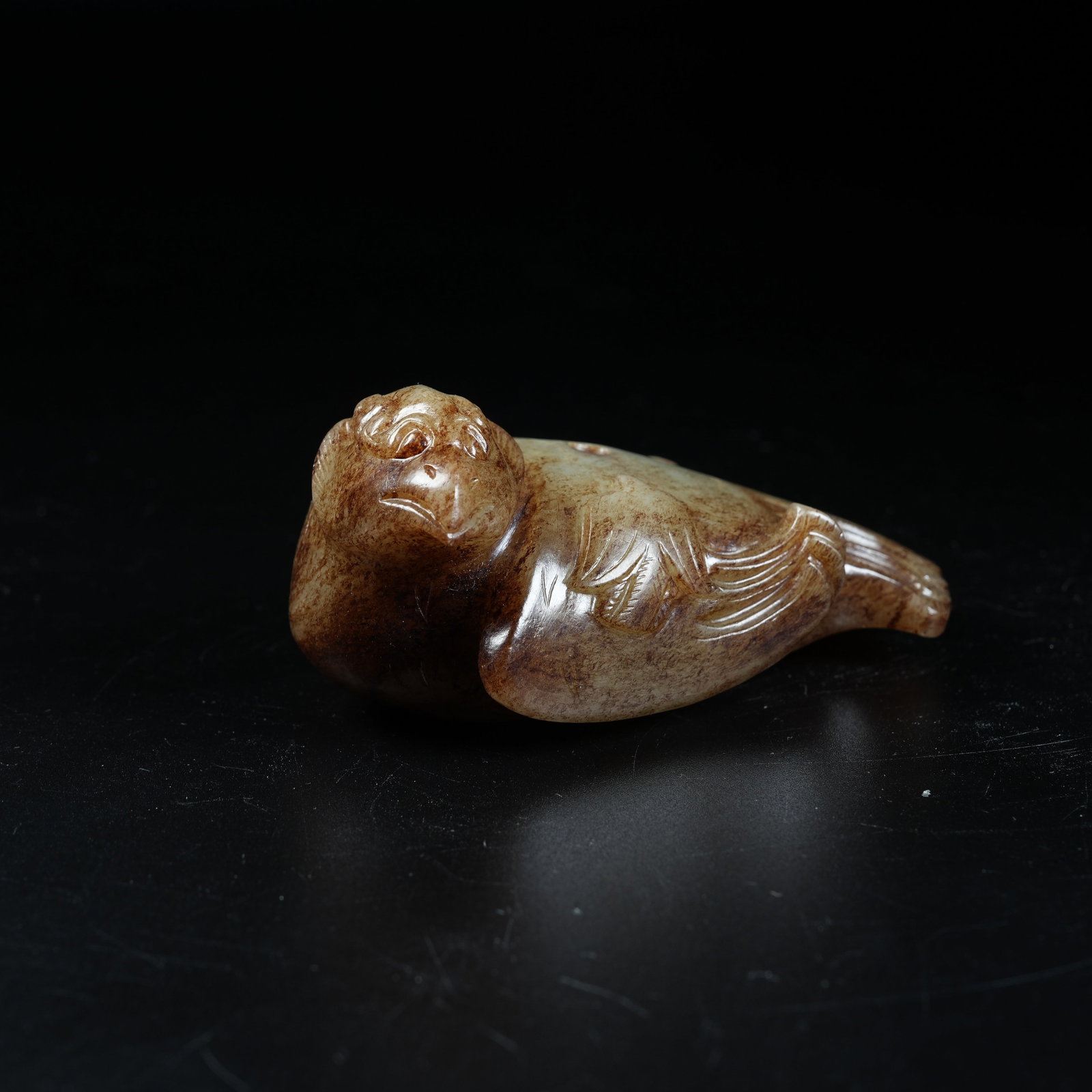 A ANCIENT JADE PHOENIX ORNAMENT: Ancient Jade Phoenix Ornament