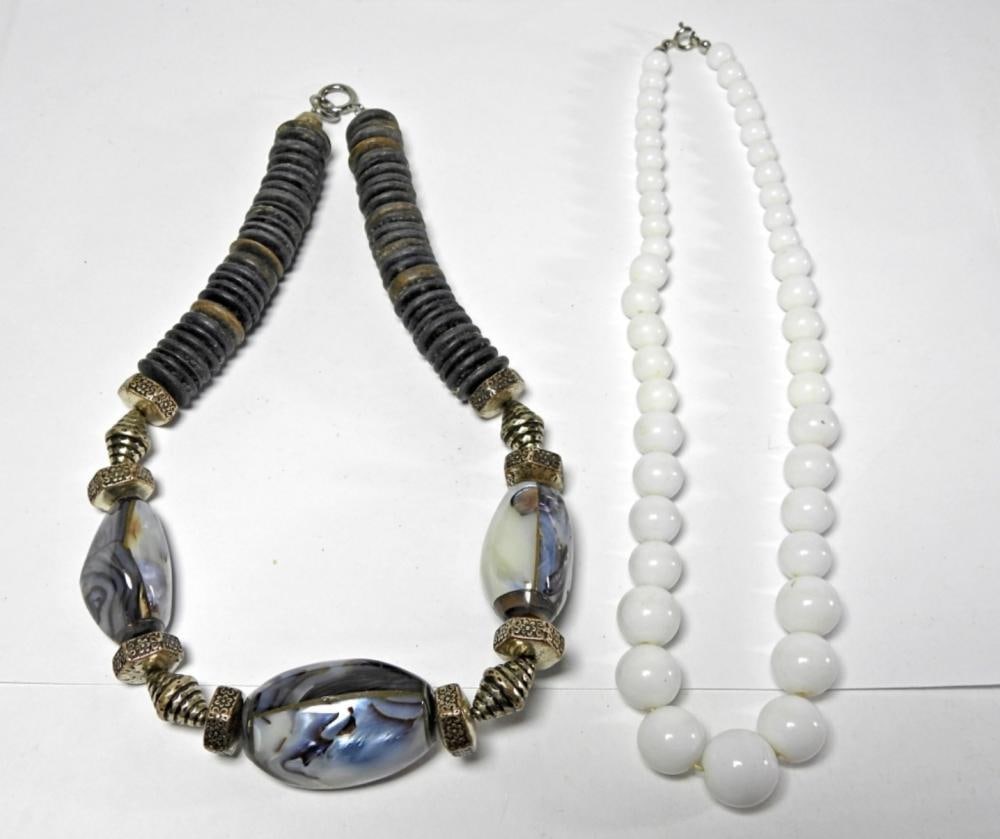 (2) BEADED NECKLACES (1 of 3)