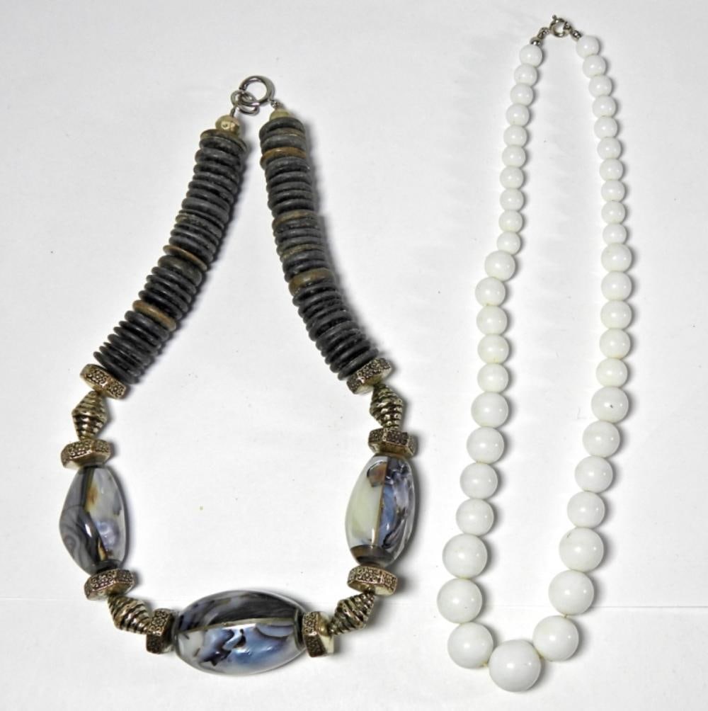 (2) BEADED NECKLACES - 2