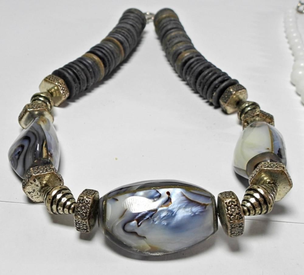 (2) BEADED NECKLACES - 3