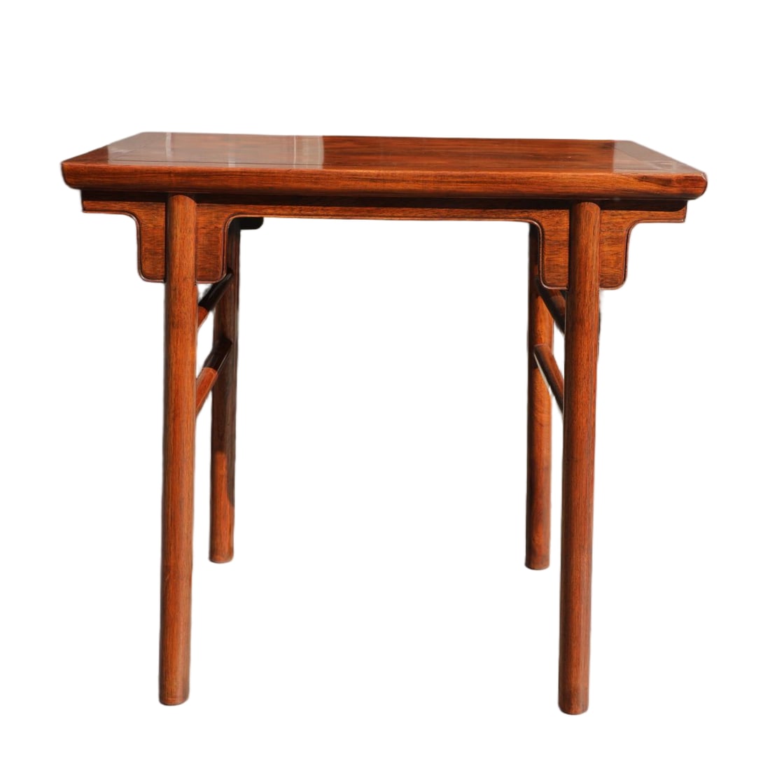 A HUANGHUALI WINE TABLE WITH MORTISE?AND?TENON JOINTS: Huanghuali Wine Table with Mortise?and?tenon Joints