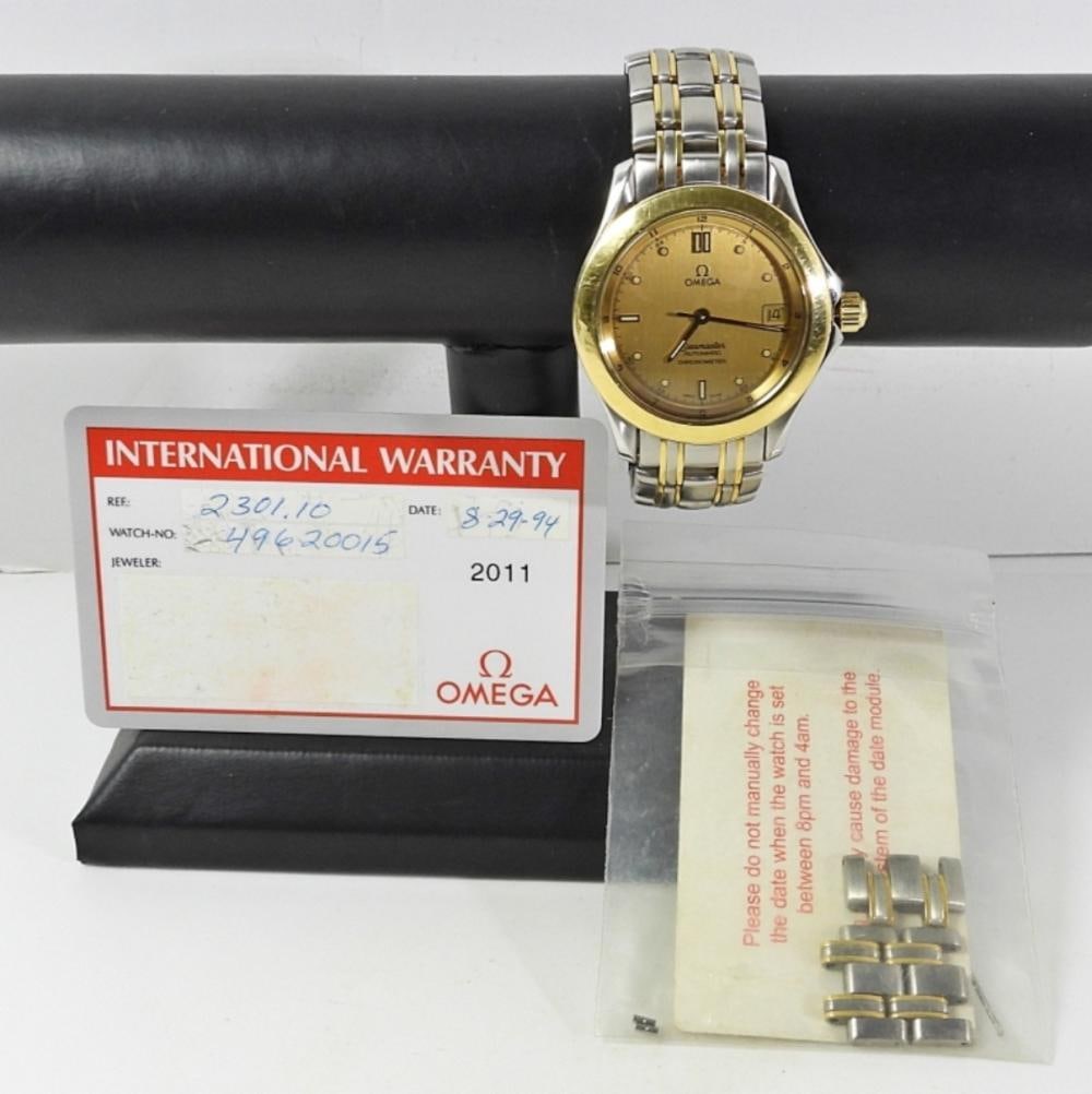 OMEGA GOLD/STEEL SEAMASTER CHRONOMETER: OMEGA GOLD/STEEL SEAMASTER CHRONOMETER