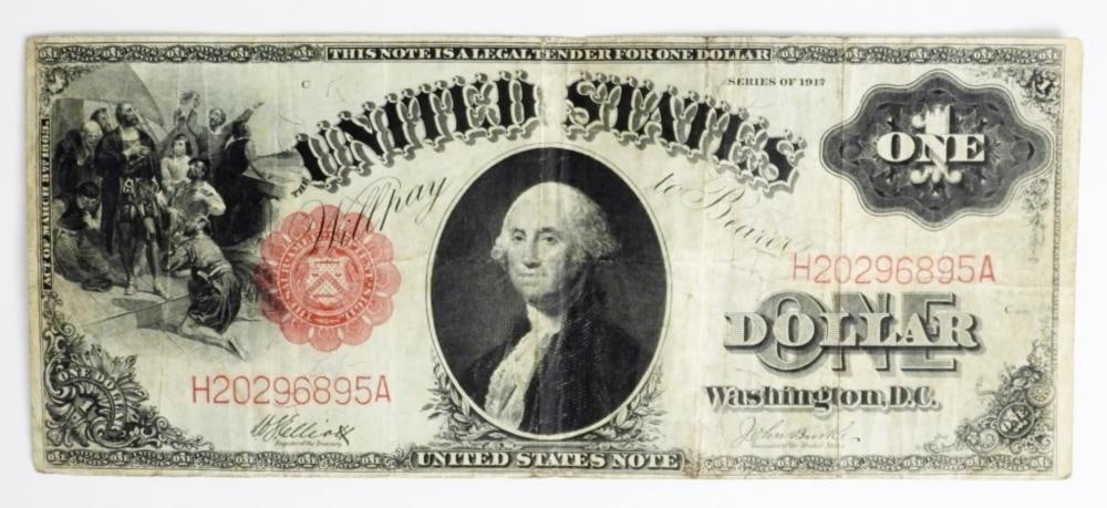 1917 $1 LEGAL TENDER US NOTE,CIRCULATED: 1917 $1 LEGAL TENDER US NOTE,CIRCULATED