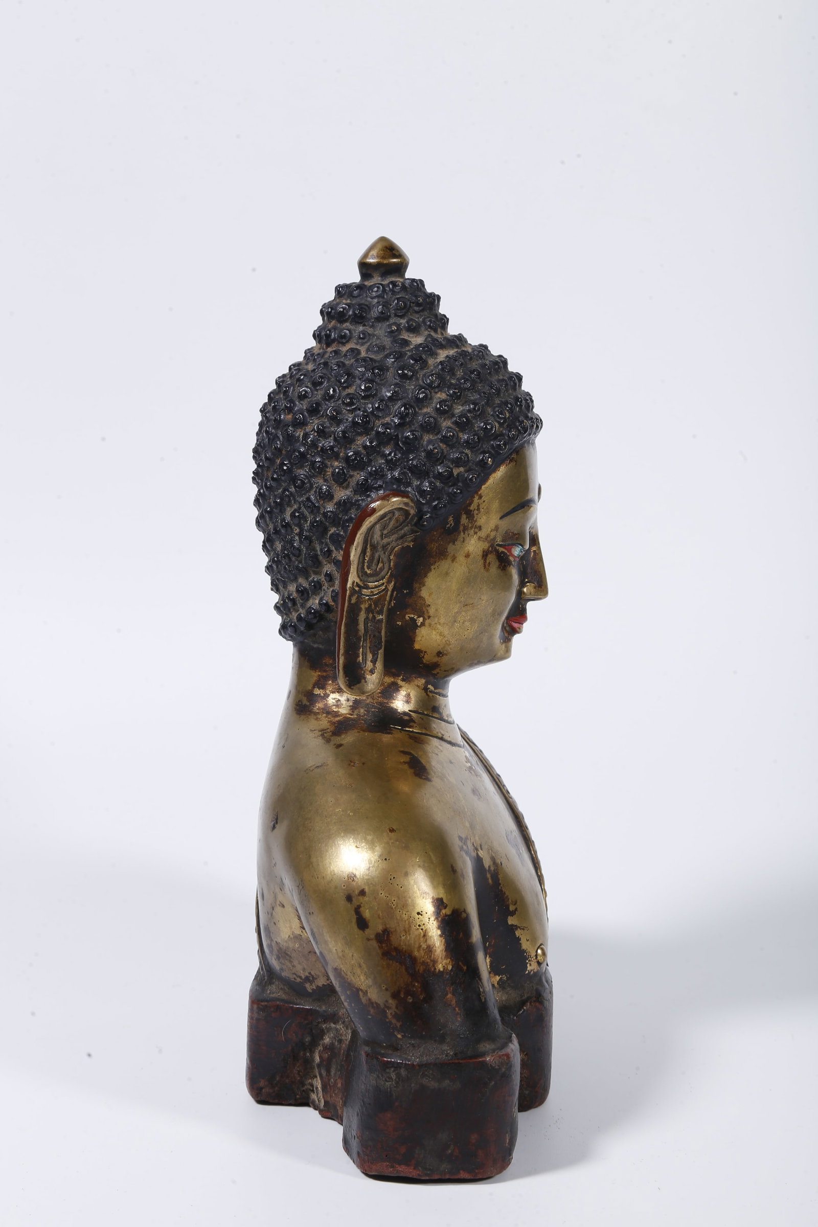 A GILT?BRONZE BUST - 10