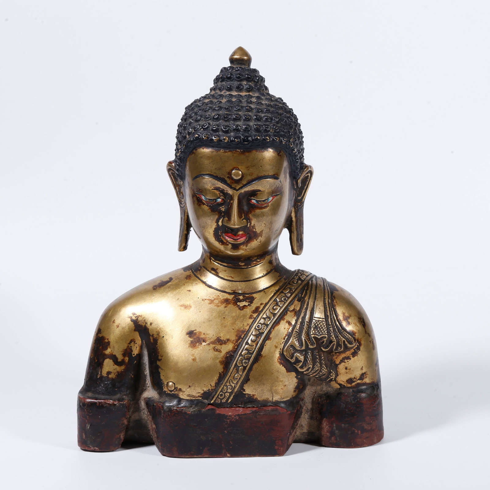 A GILT?BRONZE BUST (1 of 11)