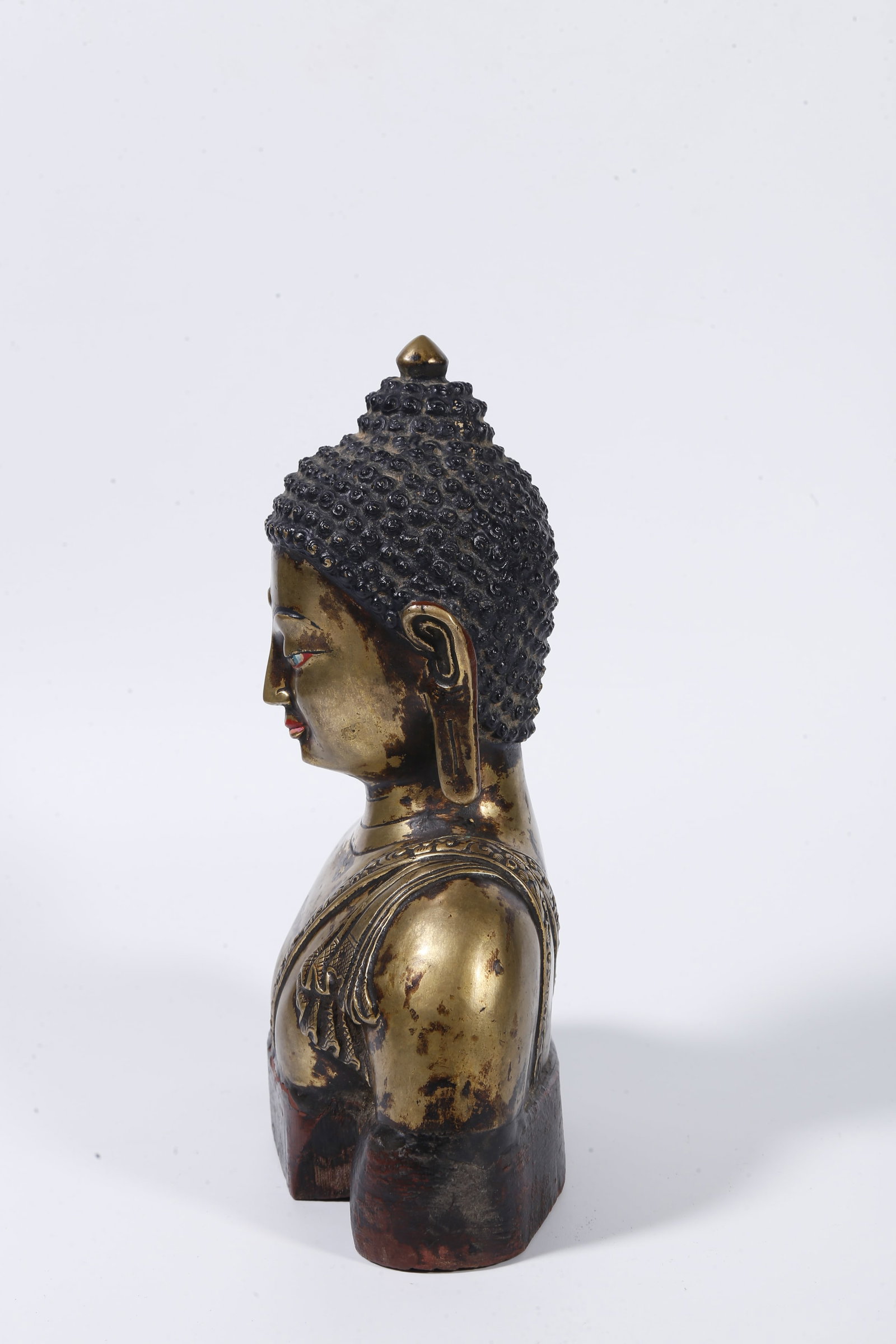 A GILT?BRONZE BUST - 6