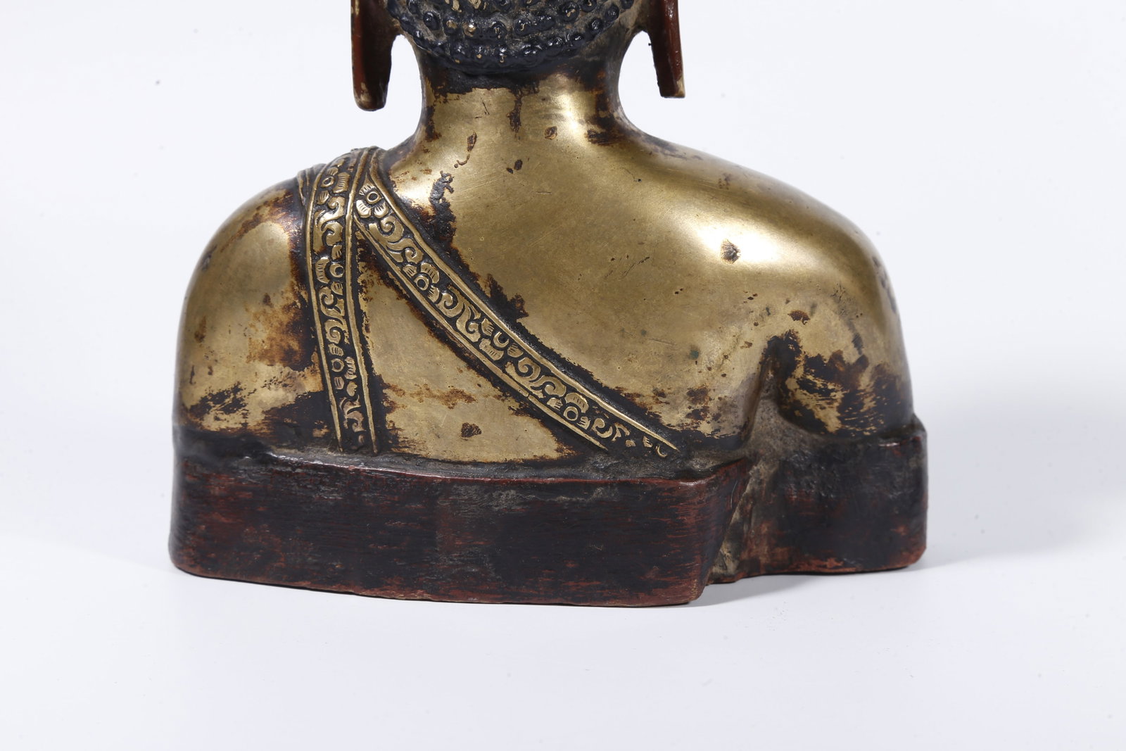 A GILT?BRONZE BUST - 9