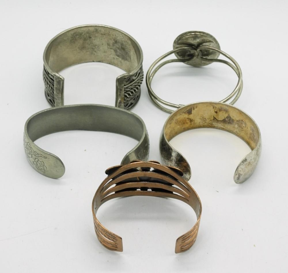 (5) BANGLE / CUFF BRACELETS - 2