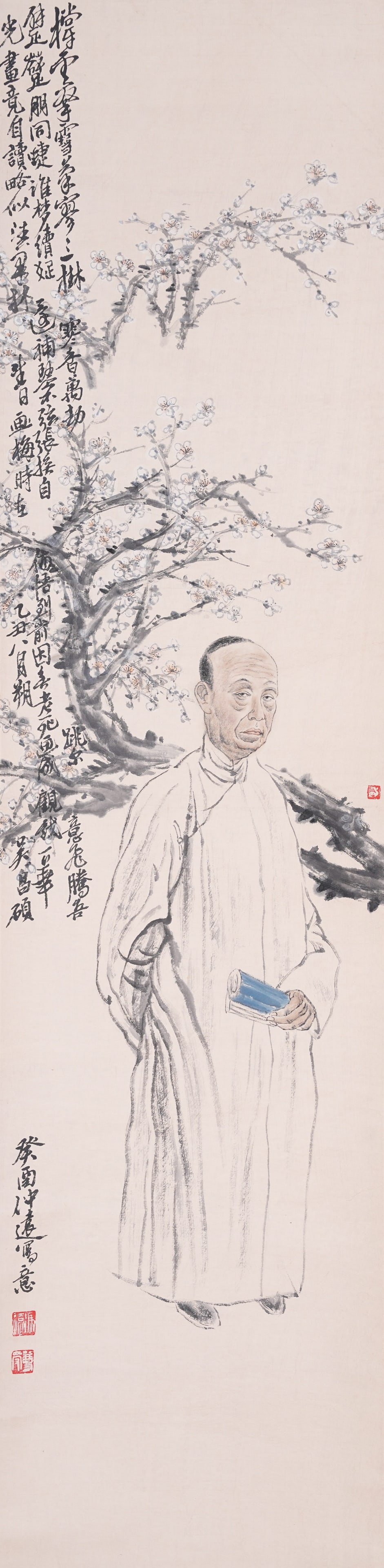 A FIGURE PAINTING ON PAPER BY FENG YUAN.馮遠 (1 of 11)