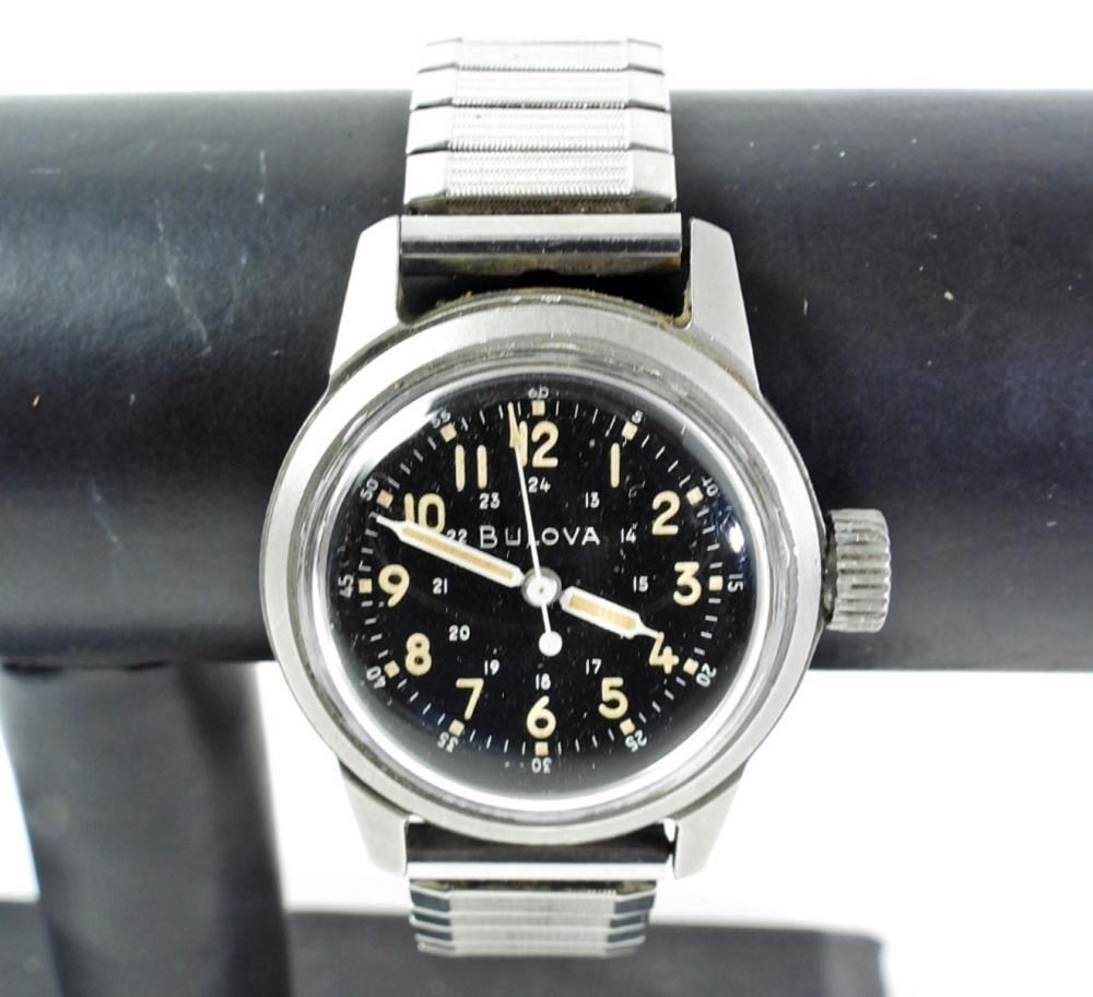 BULOVA MILITARY WRIST WATCH: BULOVA MILITARY WRIST WATCH