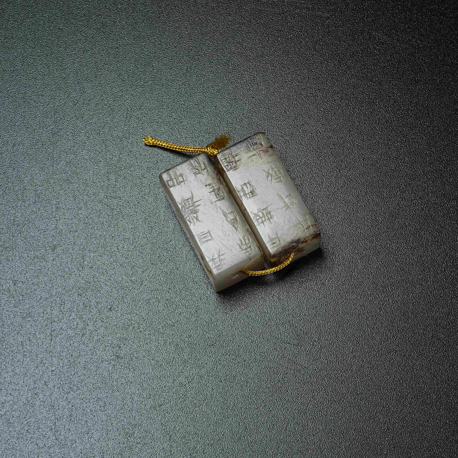 A SET OF ANCIENT JADE GANGMAO AND YANMAO AMULETS: Set of Ancient Jade Gangmao and Yanmao Amulets