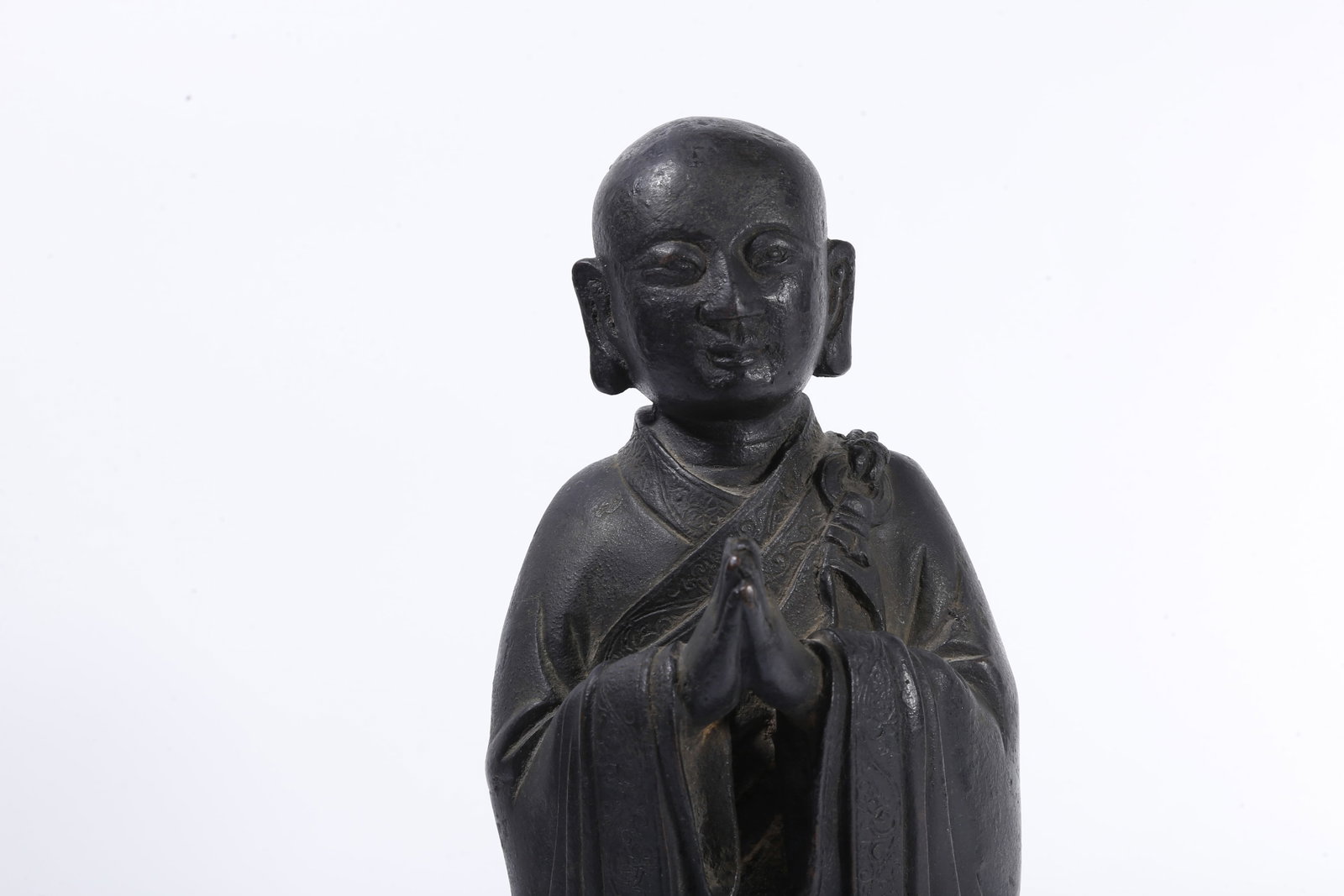 A BRONZE BUDDHA STATUE - 2