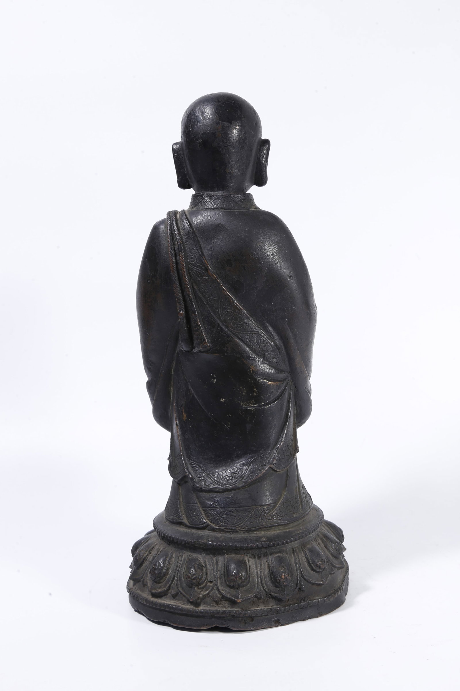 A BRONZE BUDDHA STATUE - 5