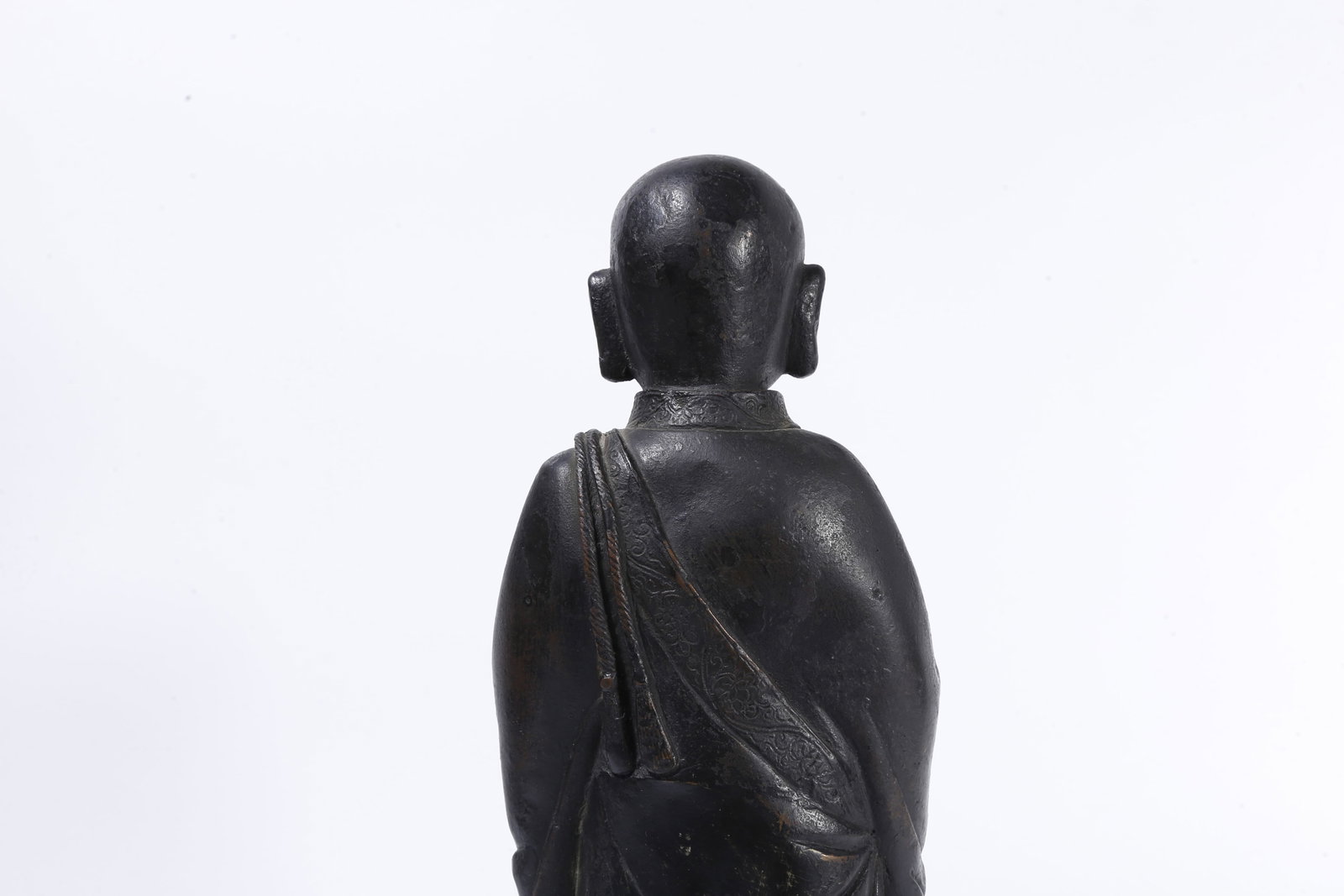 A BRONZE BUDDHA STATUE - 6
