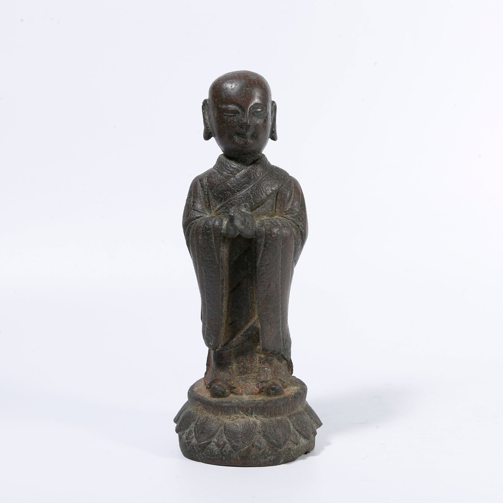 A BRONZE ANANDA STATUE (1 of 9)