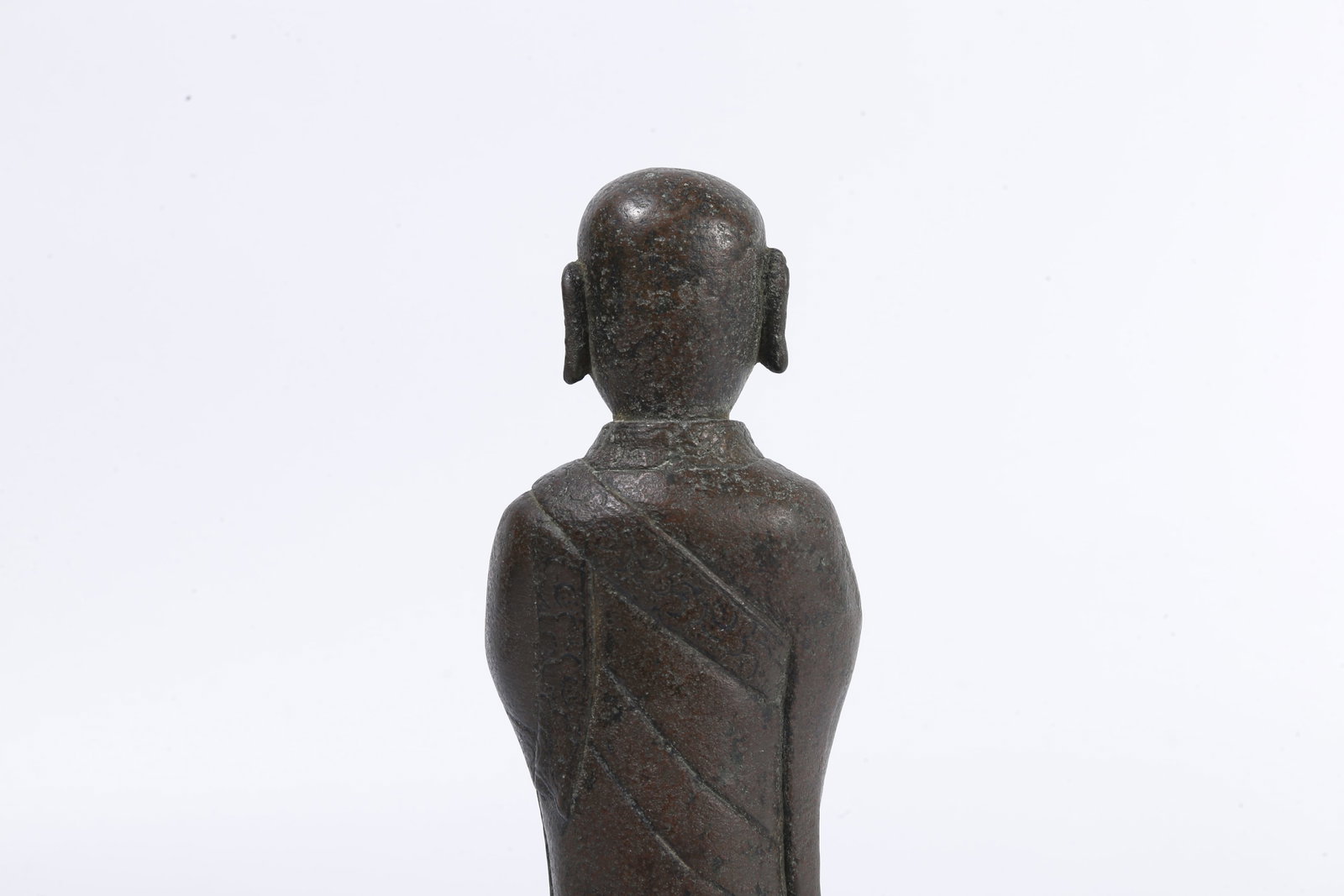 A BRONZE ANANDA STATUE - 6