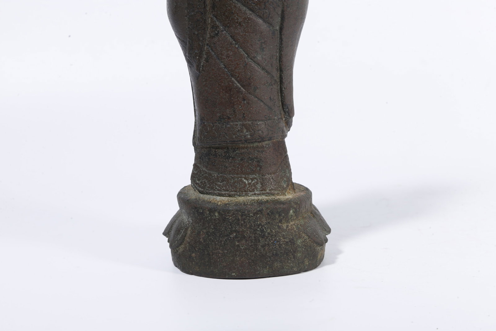 A BRONZE ANANDA STATUE - 7