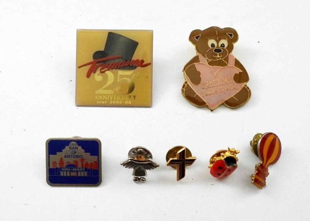 (7)FASHION PINS - ALL DIFFERENT: (7)FASHION PINS - ALL DIFFERENT