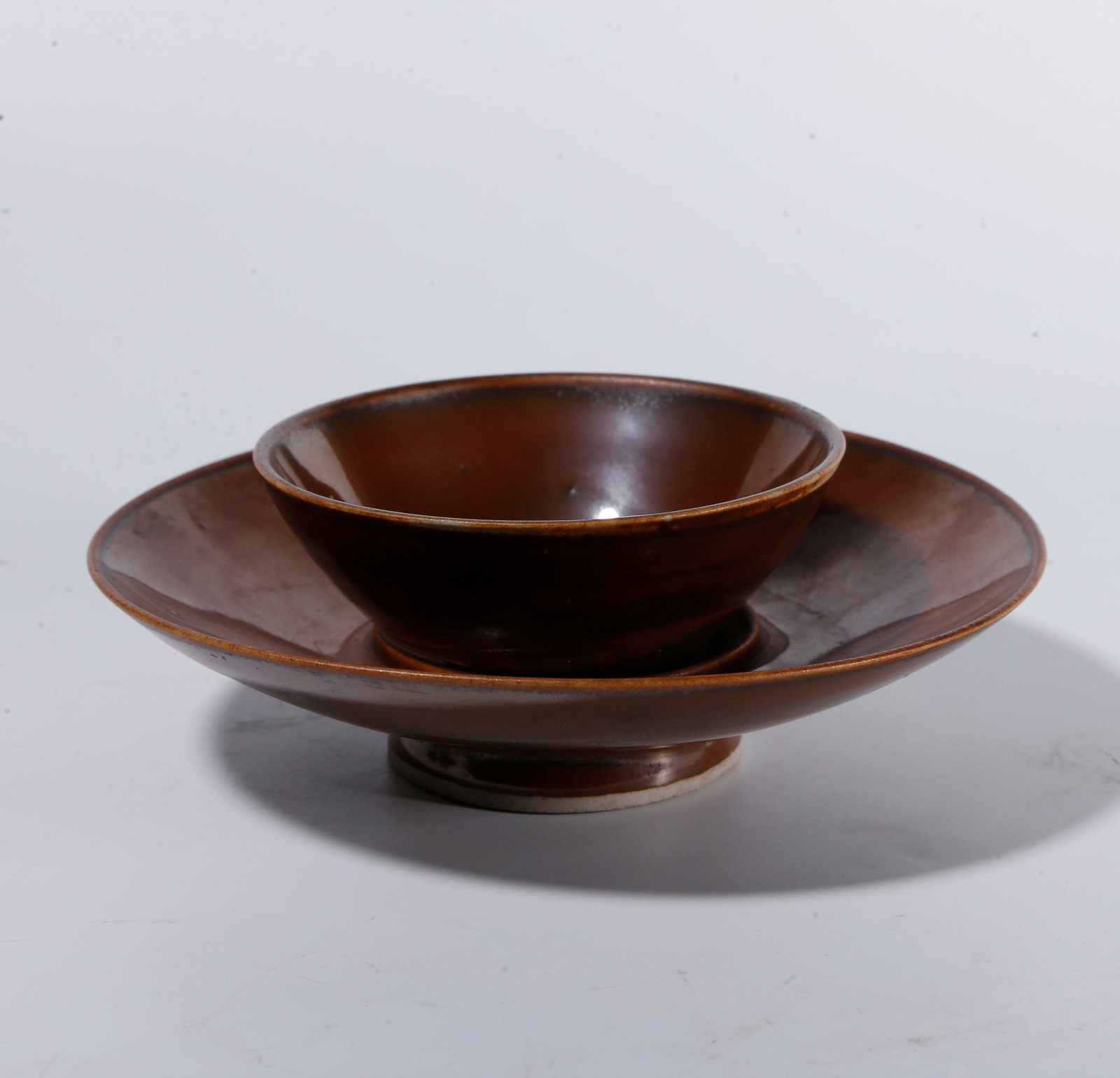 A DING WARE BROWN?PAINTED TEA BOWL: Ding ware brown?painted tea bowl
