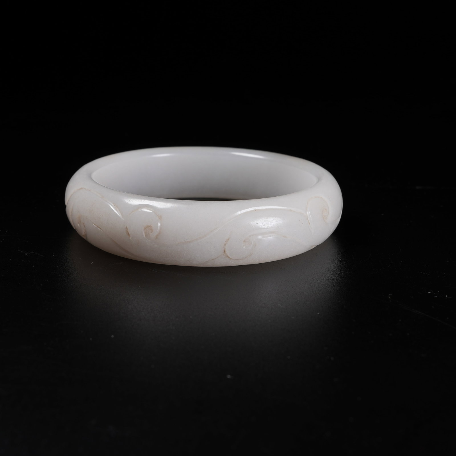A HETIAN JADE BANGLE - 4