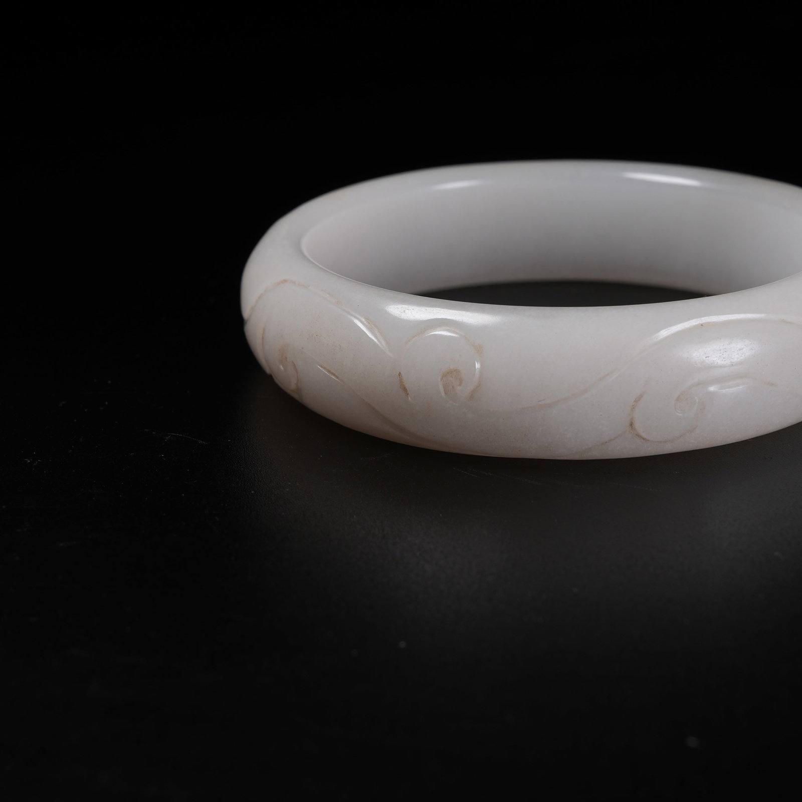 A HETIAN JADE BANGLE - 5