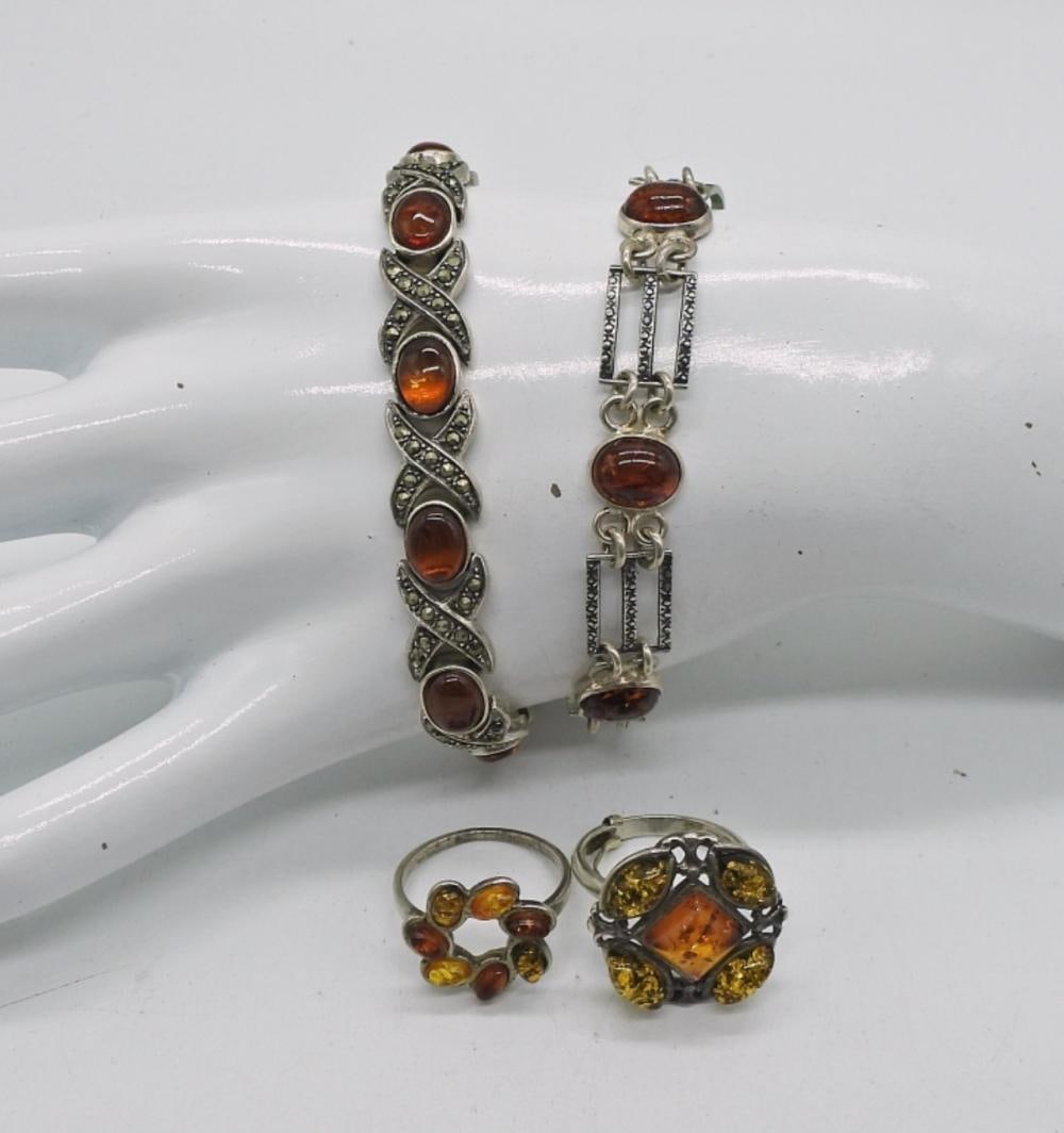 STERLING & AMBER JEWELRY: STERLING & AMBER JEWELRY