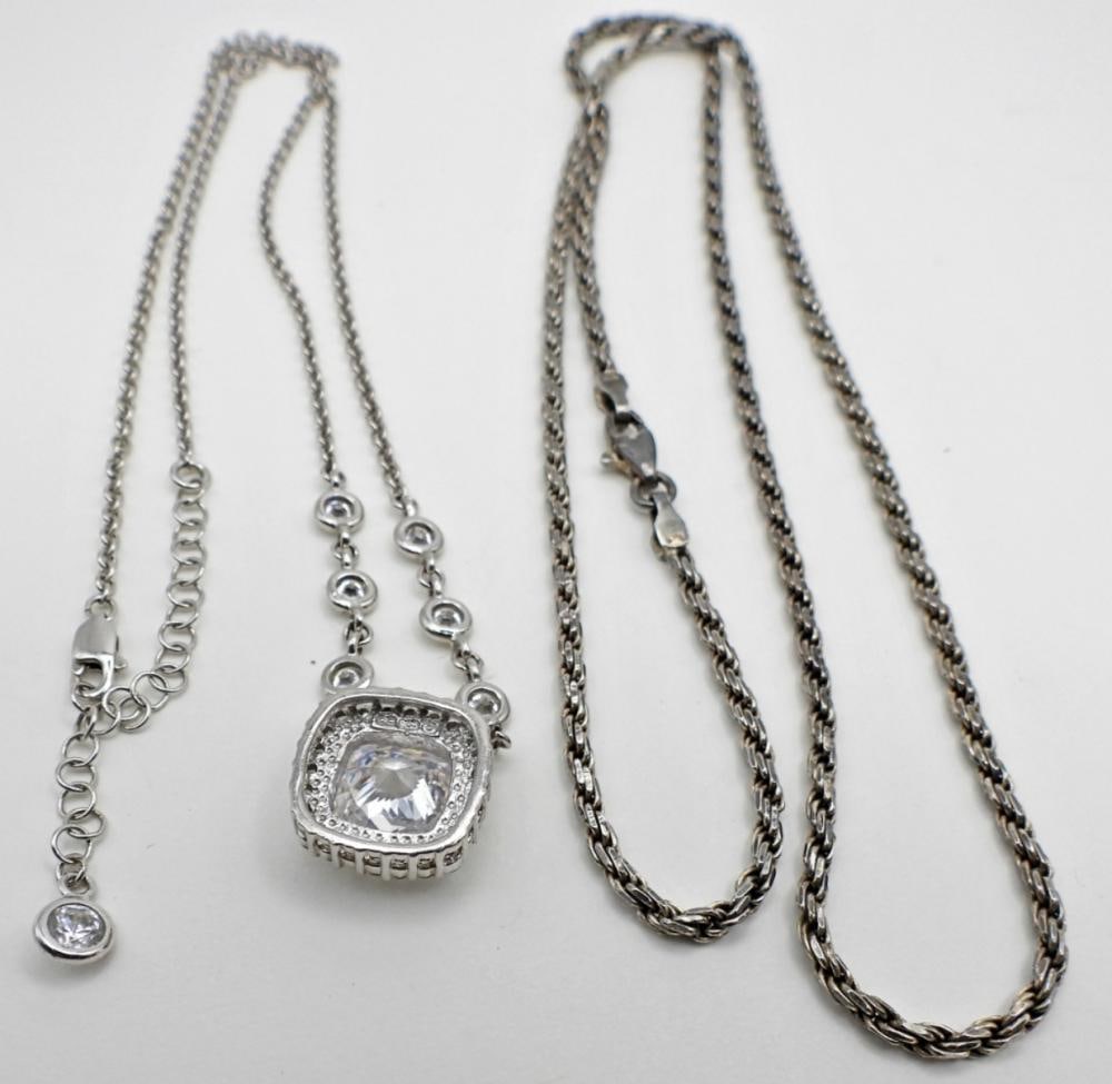 2CT STERLING SILVER CHAINS - 2