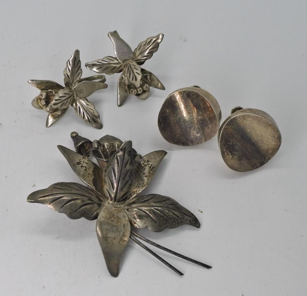 VINTAGE STERLING "MEXICO" JEWELRY: VINTAGE STERLING "MEXICO" JEWELRY