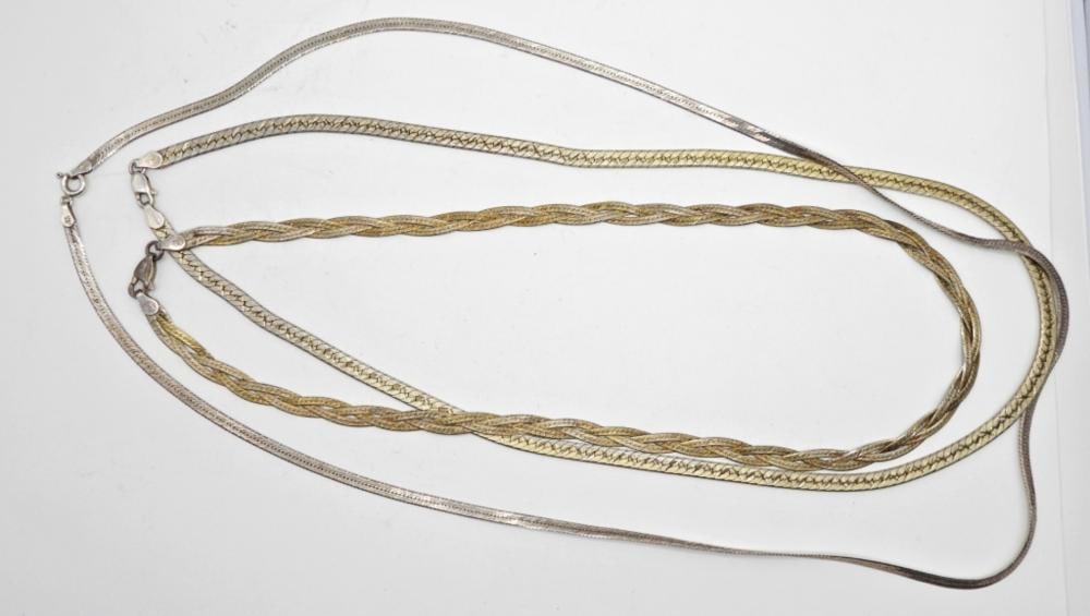 6CT STERLING SILVER CHAINS - 5