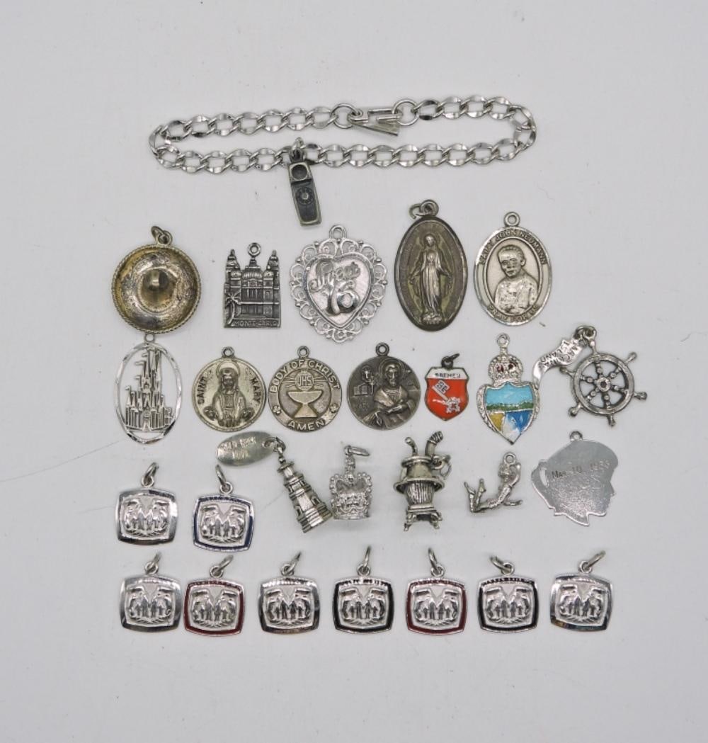 27 STERLING CHARMS & BRACELET (1 of 4)