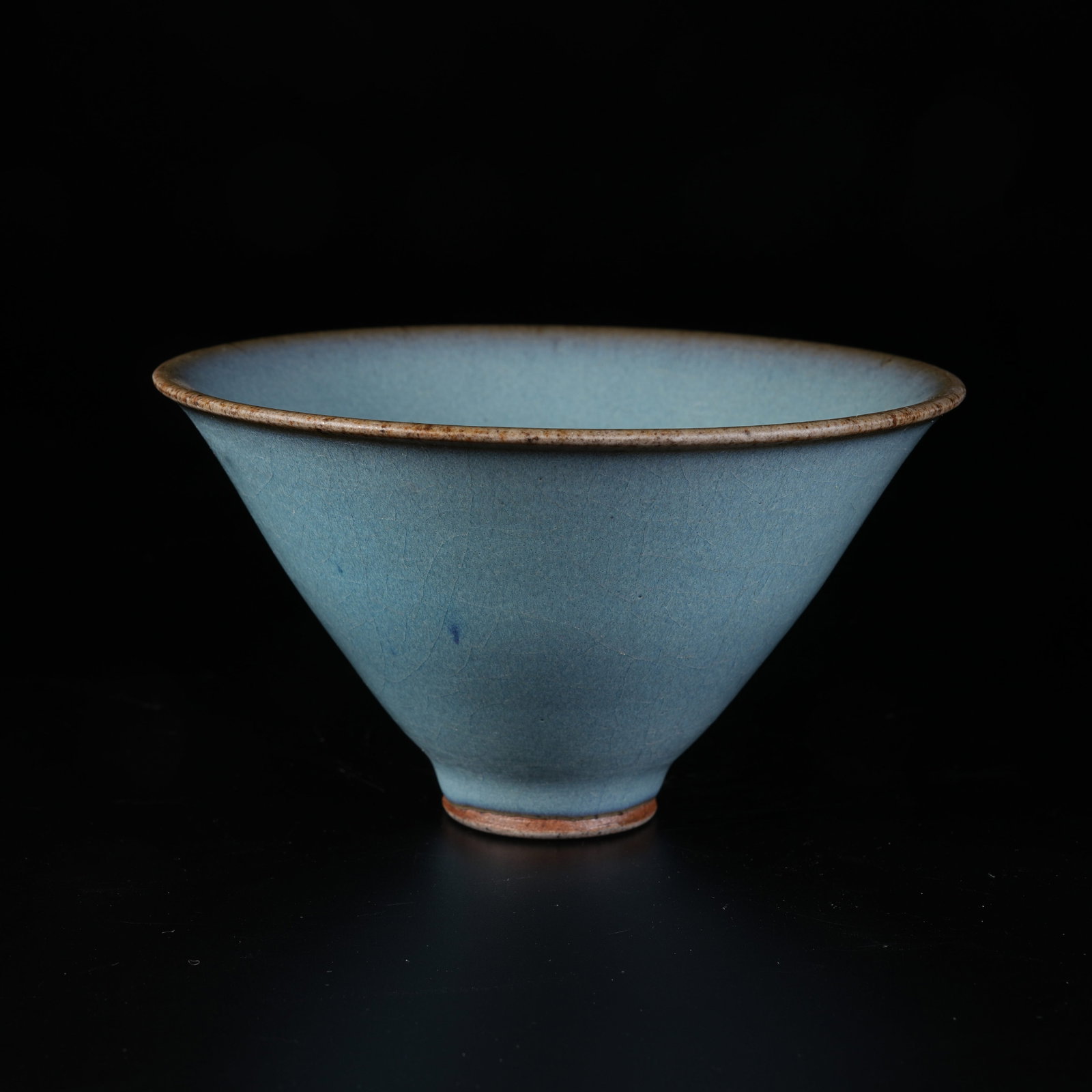 A JUN WARE CONICAL TEA BOWL (1 of 9)
