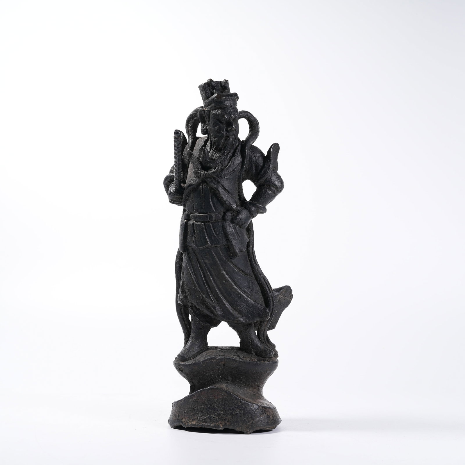A BRONZE STANDING STATUE OF ZHAO GONGMING (1 of 9)