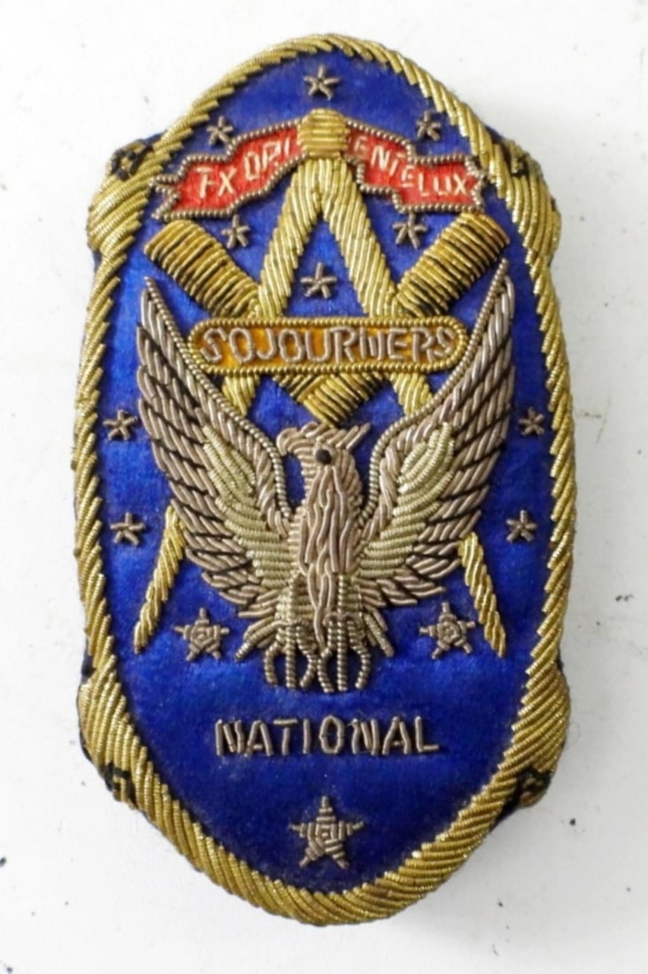 WWII SOJOURNERS NATION BULLION PATCH: WWII SOJOURNERS NATION BULLION PATCH