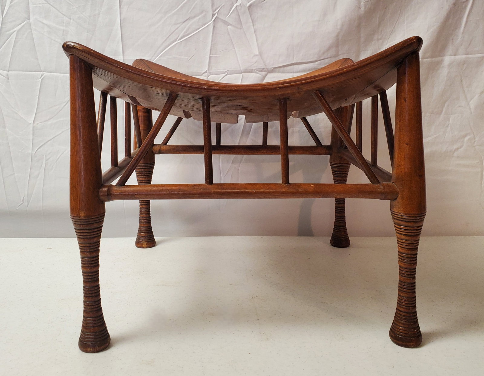 VINTAGE EGYPTIAN REVIVAL THEBES STOOL (1 of 16)