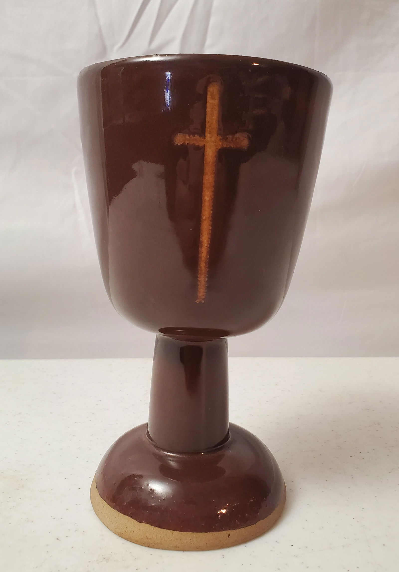MID CENTURY MODERN MARSHALL STUDIOS CERAMIC GOBLET (1 of 9)